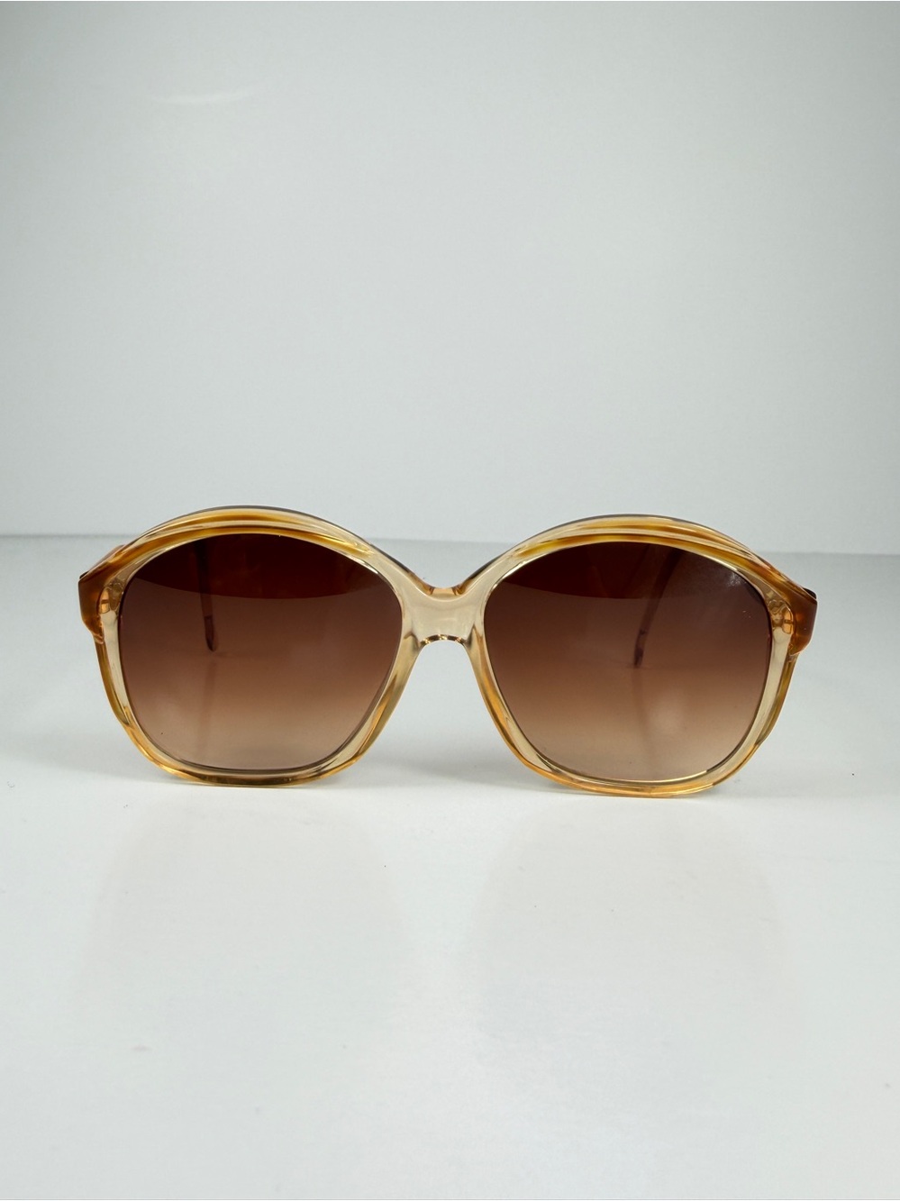 Archival CELINE C46 13 First Run Test Series Amber Oversized Sunglasses France